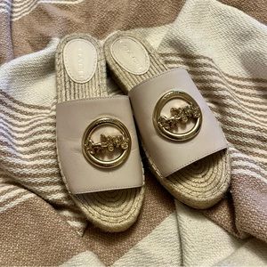 Coach Nude Espadrille Sandals
